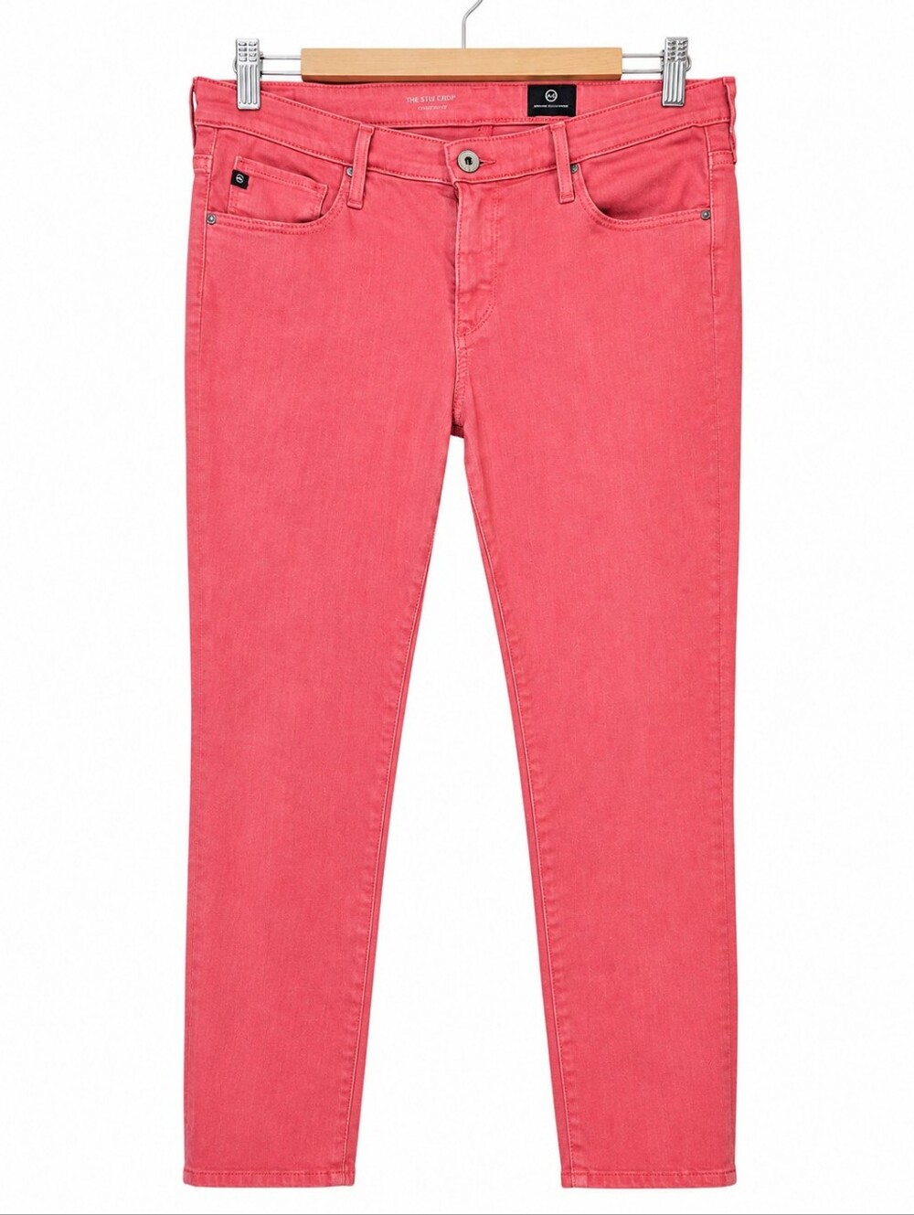 AG Adriano Goldschmied The Stilt Crop Cigarette Jeans – Coral Pink – Size 30